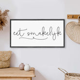 Large Dutch Eet Smakelijk Wood Sign