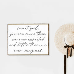 Sweet Girl Wood Sign