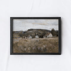 Vintage Wood Sign | Countryside Painting A133