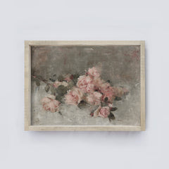 Vintage Print Framed | Pink Rose Study A115