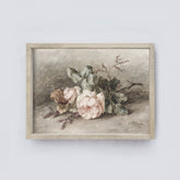 Vintage Print Framed | Flower Bundle A117