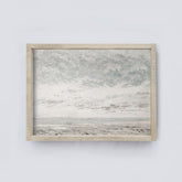 Vintage Print Framed | Sea Coastal Painting A118