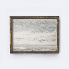 Vintage Print Framed | Sea Coastal Painting A118