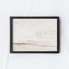 Vintage Print Framed | Seascape Coastal Wall Art Painting A119