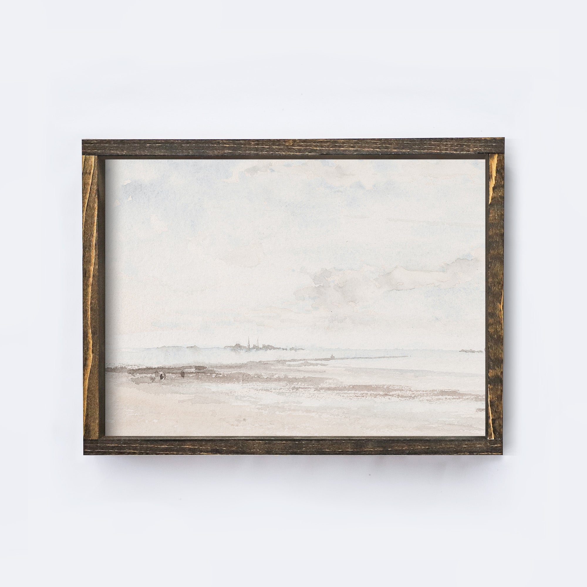 Vintage Print Framed | Seascape Coastal Wall Art Painting A119