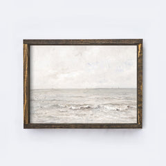 Vintage Print Framed | Coastal Wall Art Painting A120