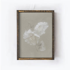 Vintage Print Framed | Flower Sketch A130