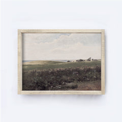 Vintage Wood Sign | Coastal Meadow Painting A138