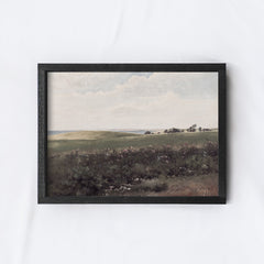 Vintage Wood Sign | Coastal Meadow Painting A138