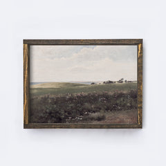 Vintage Wood Sign | Coastal Meadow Painting A138