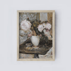 Vintage Wood Sign | Flower Vase Wood Sign A142