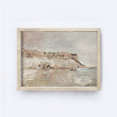 Vintage Print Framed | Coast Beach Print A152