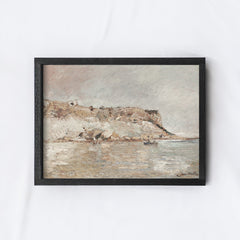 Vintage Print Framed | Coast Beach Print A152
