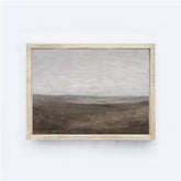 Vintage Landscape Painting Framed Sign A163