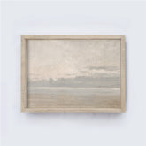 Abstract Coastal Sea Wall Art | Vintage Art Print A201