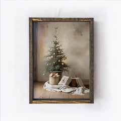 Vintage Christmas Tree | Christmas Tree Painting A230
