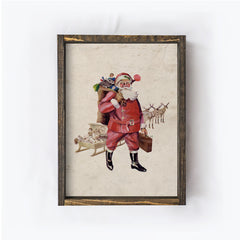 Santa Claus Christmas Print | Vintage Watercolour A251