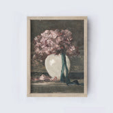 Vintage Floral Vase Painting A264