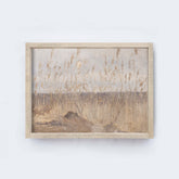 Vintage Grassy Landscape Art Print Framed A292