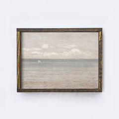 Vintage Coastal Seaside Framed Art A307