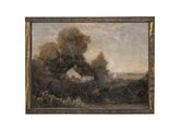 Vintage Landscape Art Cottage Framed A310