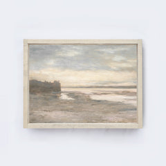 Vintage Coastal Pastel Framed Art A314