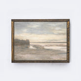 Vintage Coastal Pastel Framed Art A314
