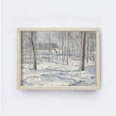 Vintage Print Framed | Winter Forest A84