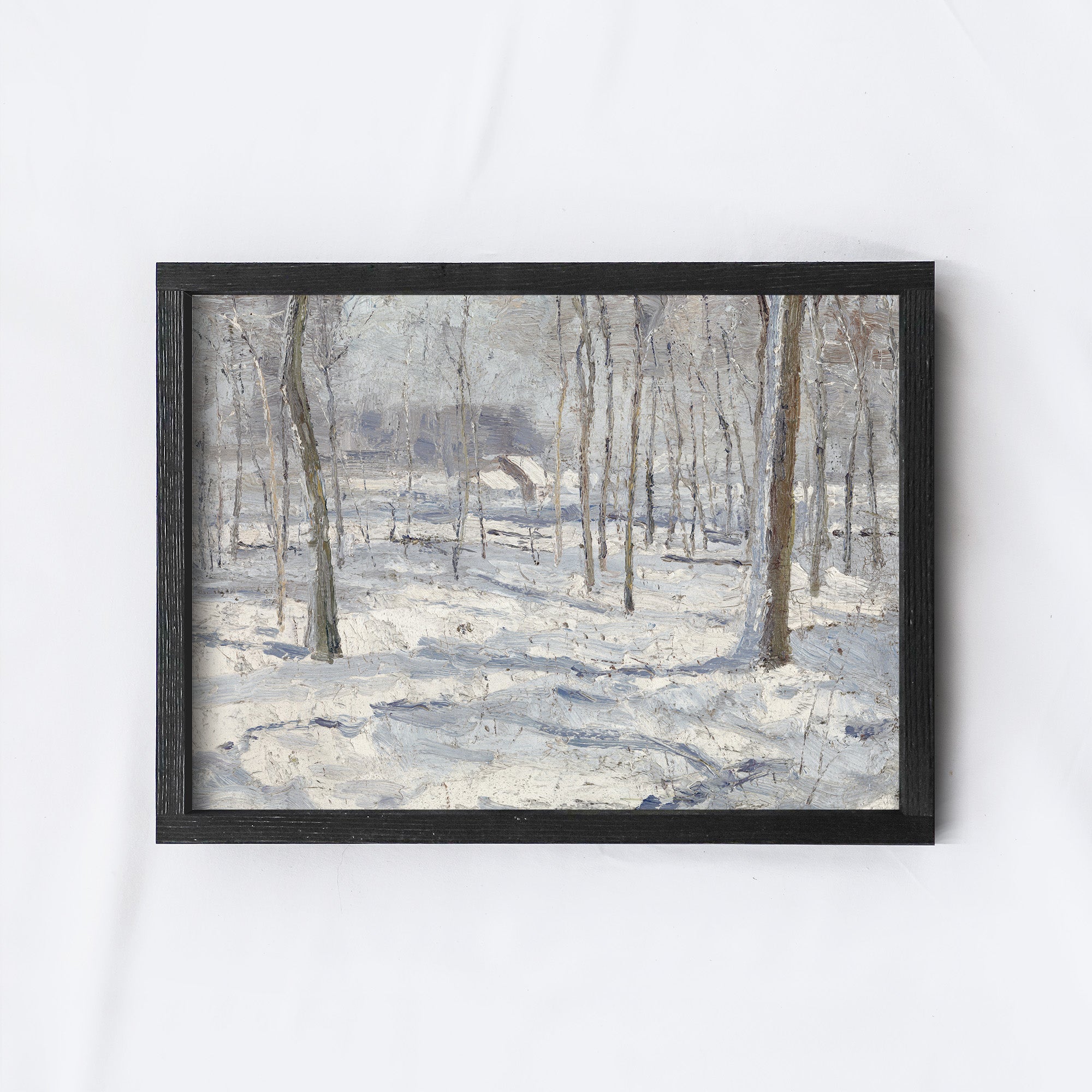 Vintage Print Framed | Winter Forest A84