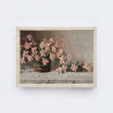 Vintage Art Framed | Bucket Of Roses A03