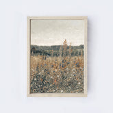 Vintage Wildflower Field Painting A32