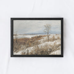 Vintage Winter Scenery Painting A69