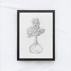 Vintage Flowers In A Vase Sketch A74