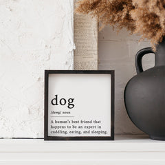 Dog Definition Wood Sign
