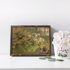 Vintage Print Framed | Blooming Garden A78