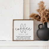 coffee definition sign