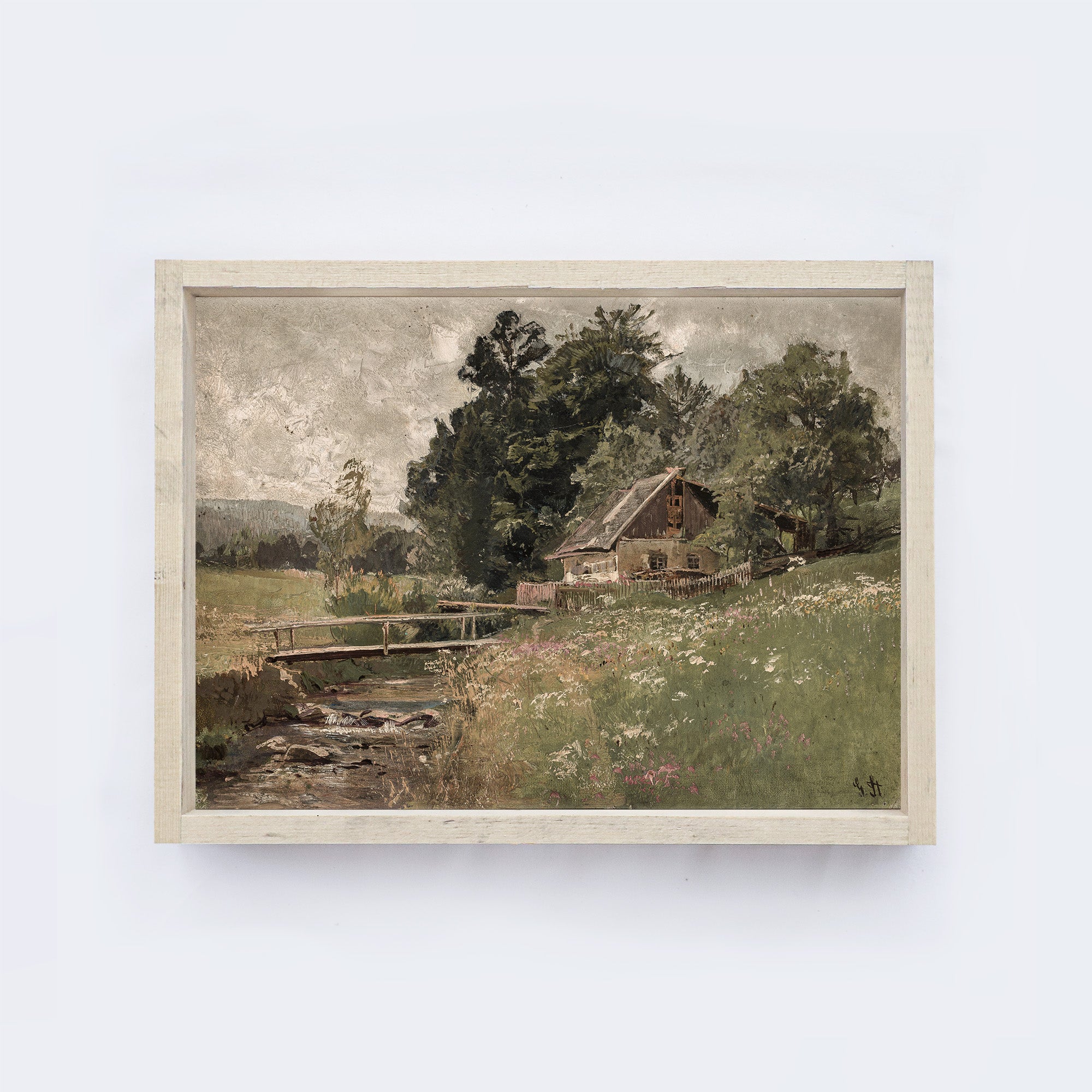 Vintage Landscape Painting A77