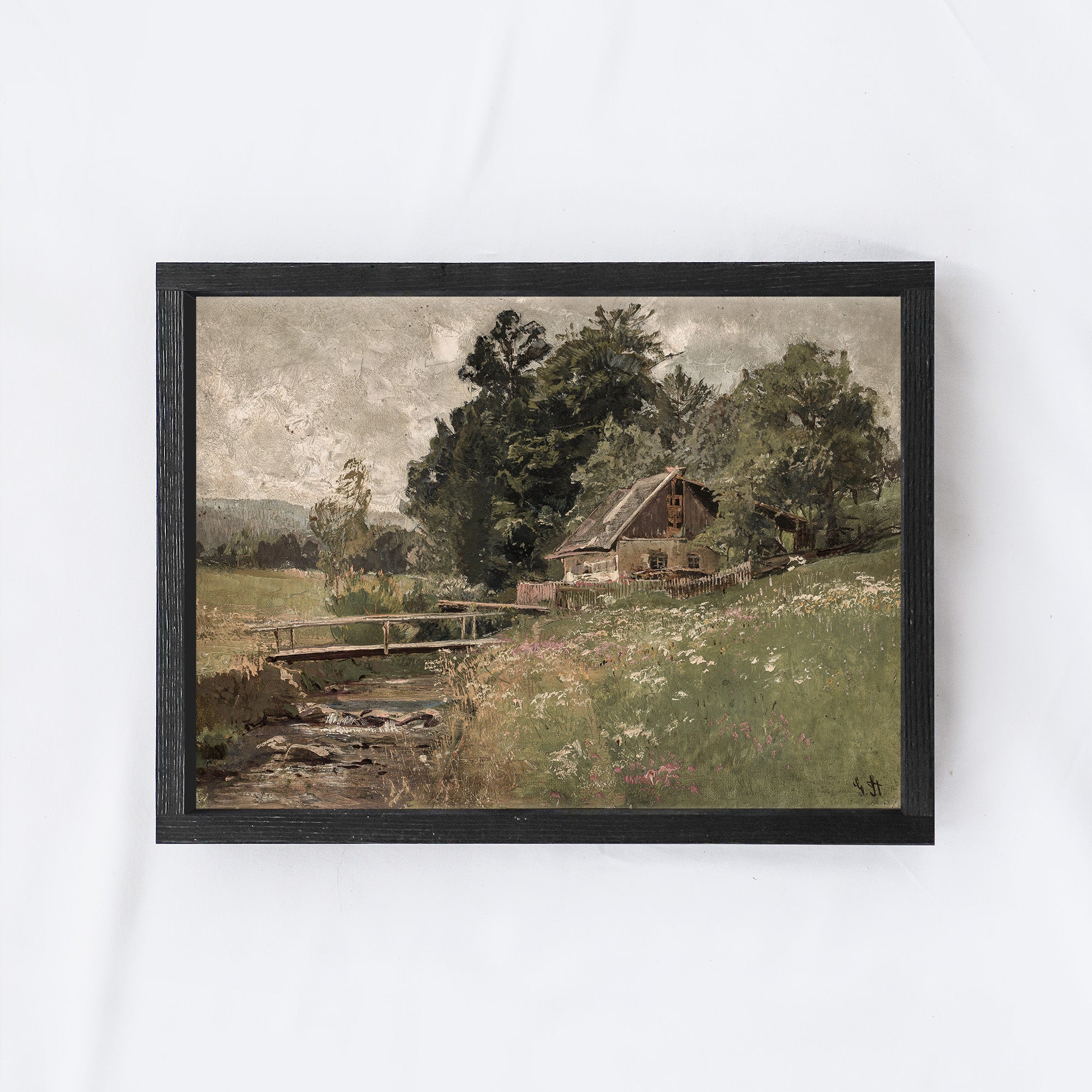 Vintage Landscape Painting A77