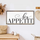bon appetit wood sign hoekstra decor