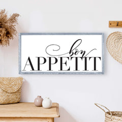 bon appetit wood sign hoekstra decor