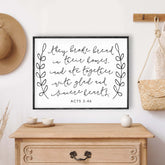 They Broke Bread In Their Homes Wood Sign