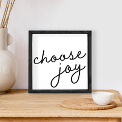 Choose Joy Wood Sign