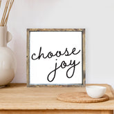 Choose Joy Wood Sign