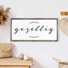 gezellig wood sign hoekstra decor