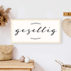 gezellig wood sign hoekstra decor