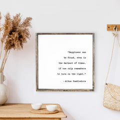 Happiness Can Be Found Wood Sign