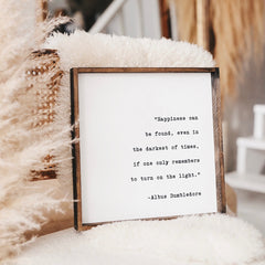 Happiness Can Be Found Wood Sign