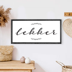 lekker wood sign hoekstra decor wholesale wood signs
