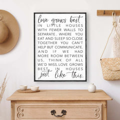 love grows best wood sign, hoekstra decor, wholesale wood signs canada