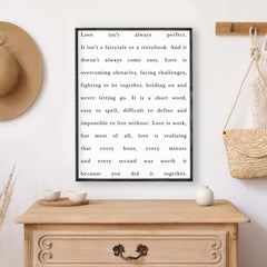 love isn't always perfect wood sign, hoekstra decor, wholesale wood signs canada